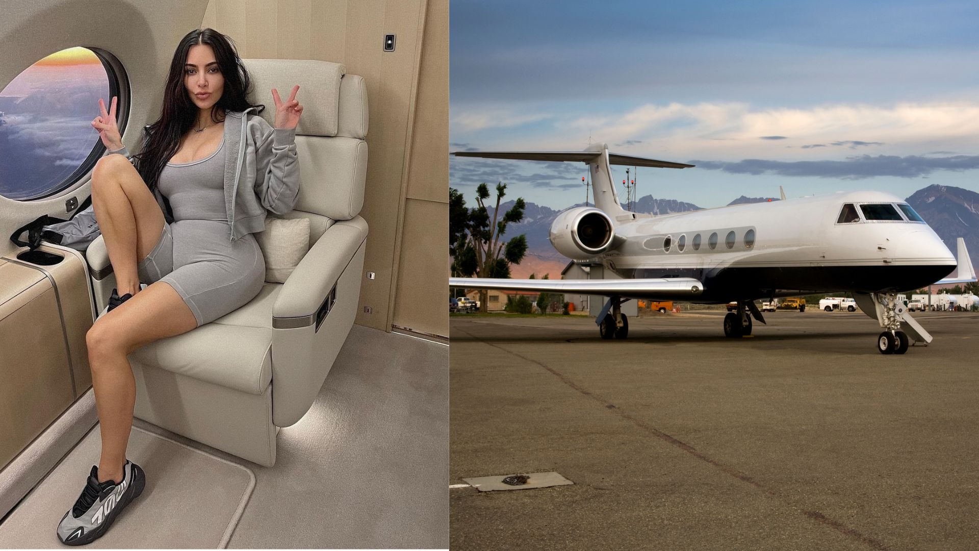 Kim Kardashian's Private Jet The Life of the Rich and Famous