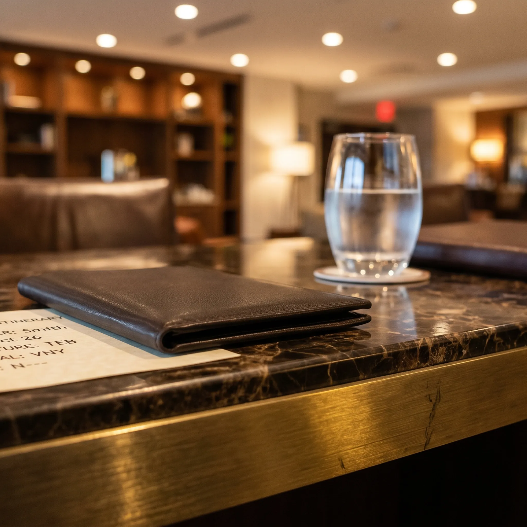 Private aviation FBO service desk with jet card documentation representing private jet card purchasing process